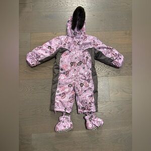 Baby girl Mexx warmest snowsuit 6-9M excellent cond ret $120